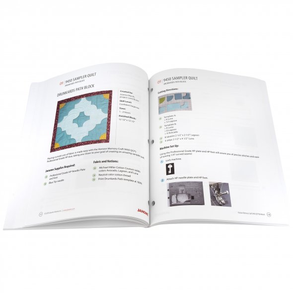 Janome Workbook MC9450QCP (englische Ausgabe)