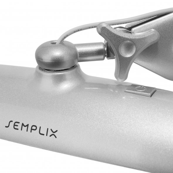 Semplix LED Arbeits-Tischlampe silber (182 LEDs/ dimmbar/ Tischklemme)