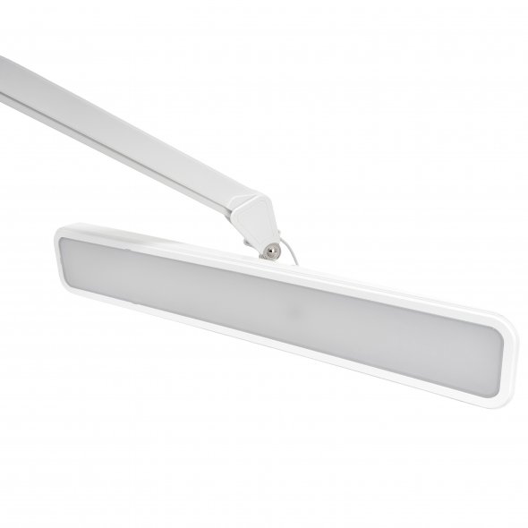 Semplix LED Arbeits-Tischlampe weiß (324 LED/ dimmbar in 5 Stufen/ Tischklemme)