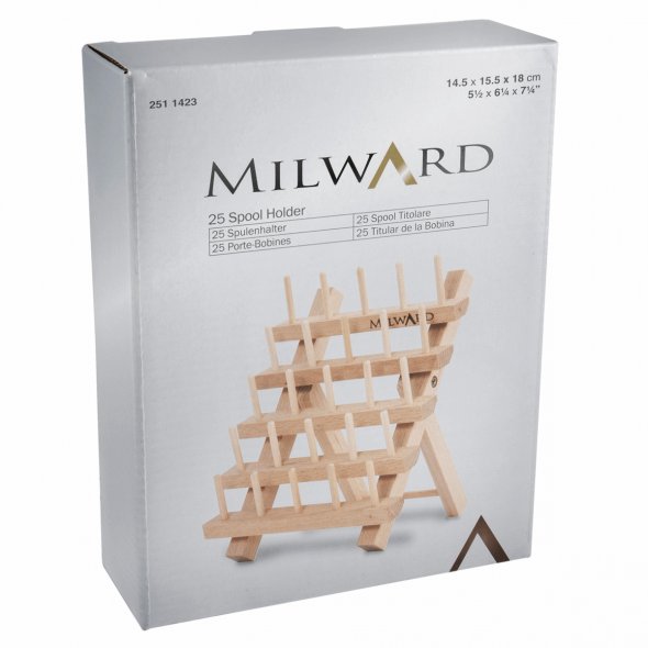 Milward Spulenhalter - Garnrollenständer (für 25 St./15,5 x 18 cm/Holz)
