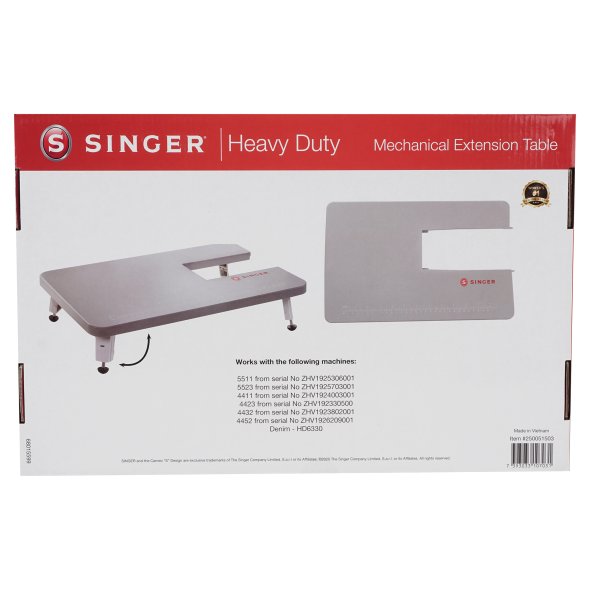 Singer Anschiebetisch für mechanische Heavy Duty Maschinen (für 5511/ 5523/ 4411/ 4423/ 4432)
