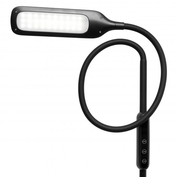 Lumina LED Stehlampe (schwarz/ dimmbar/ Standfuß/ mit Fernbedienung)
