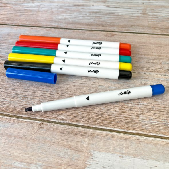 PlottiX Sublimationsstifte Basic (6 Farben/ für z.B. Silhouette/ Brother)