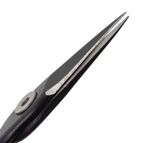 PREMAX Stickschere Ringlock Teflon gerade (9,5 cm/ schwarz)