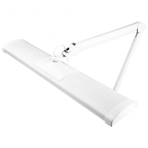 Semplix LED Arbeits-Tischlampe weiß (540 LED/ dimmbar/ Tischklemme)