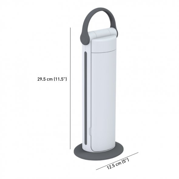 Daylight Twist 2 klappbare LED Tageslichtleuchte (weiß/ grau)
