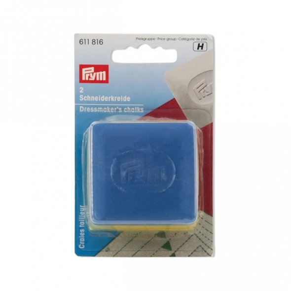 Prym Schneiderkreide-Platten 2 St. (gelb / blau)