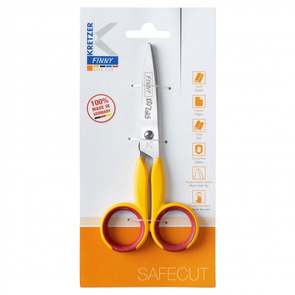 Kretzer FINNY SAFECUT KID`ZORS Kinderschere (13 cm 5"/ versch. Farben)
