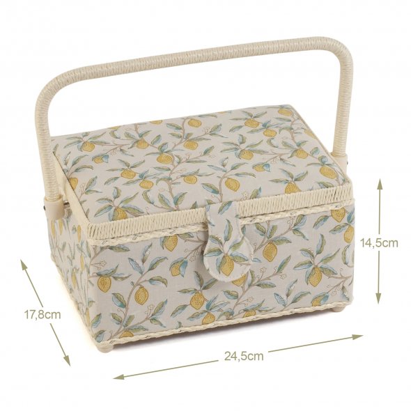 Nähkasten M Design "Zitrone" (178 x 245 x 145 mm)