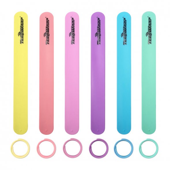 Silicone Slap Bracelets - Silikonbänder für Vinylrollen (6 Bänder)