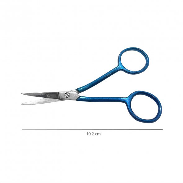 Famore Maschinenstickerei-Schere Mini (doppelt gebogen / linkshänder)