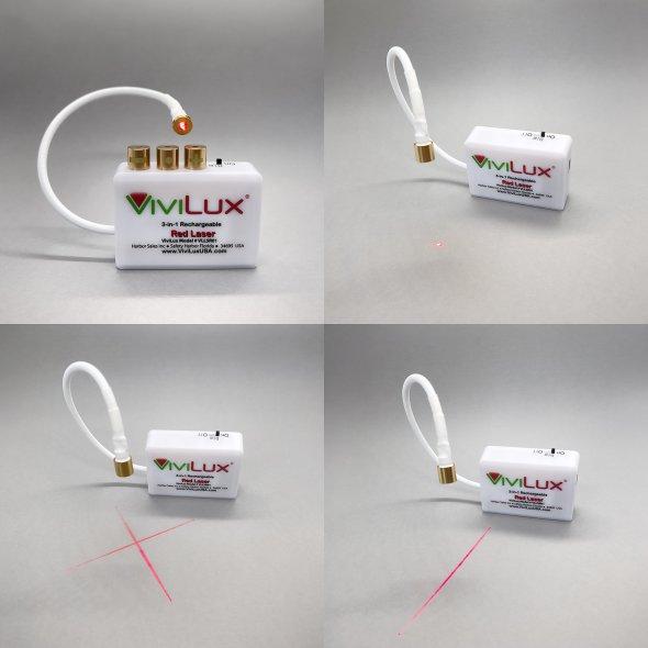 Vivilux 3-in-1 Laser System (USB / grün) zum Nähen und Basteln
