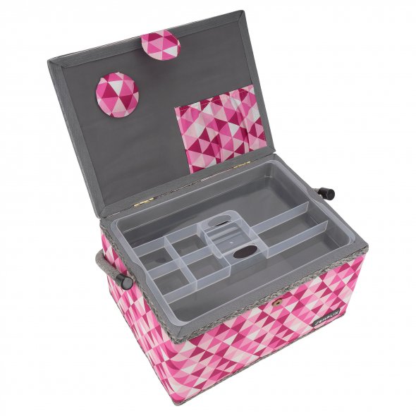 Semplix Nähkorb Diamond (beere/rosa)