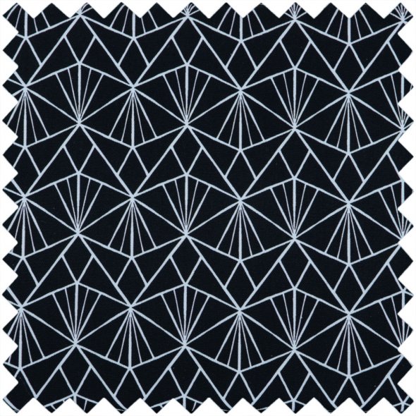 Nähkorb/Nähkästchen "Grafik" mit Doppelklappe (Größe L / L 25 x T 25 x H 17 cm)