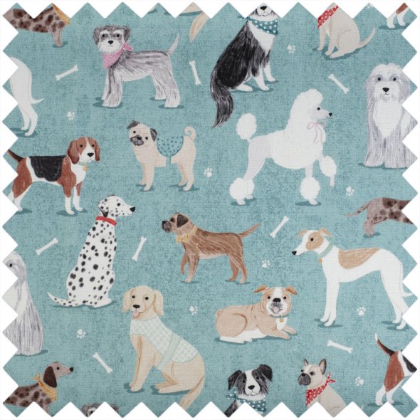 Nähkorb/Nähkästchen "Dogs" (Größe M / L 26 x T 19 x H 14,5 cm)