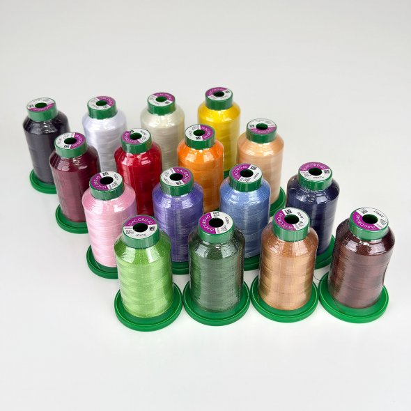 Amann Mettler Garndose Isacord (Basic Farben / 1000 m / 16 Konen / Stickgarn)