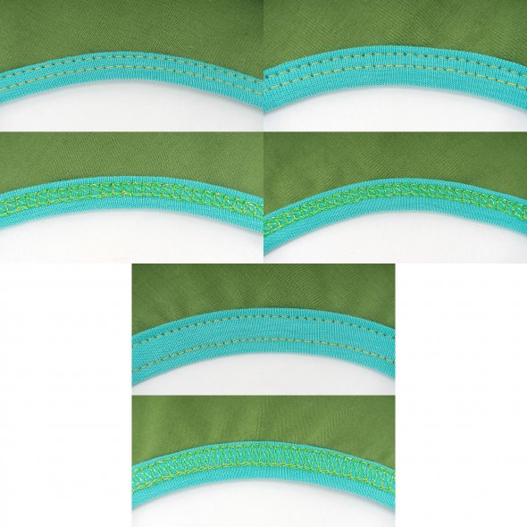 3er Bundle Bandeinfasser für Baby Lock Cover (8/30 mm / 10/35 mm / 12/40 mm / mit Rechen)