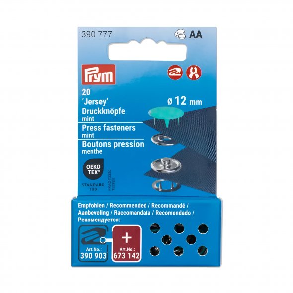 Prym Druckknöpfe Jersey (12 mm/ mint/ 20 St.)