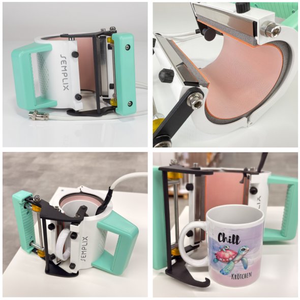 Semplix Tassenpresse für Simple Press 3 + Becherhalter (mintgrün)