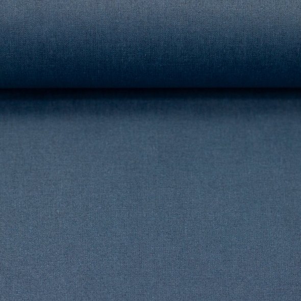 Beschichteter Baumwoll-Stoff, uni - Luisa von Swafing 000256-blau: 1,0m