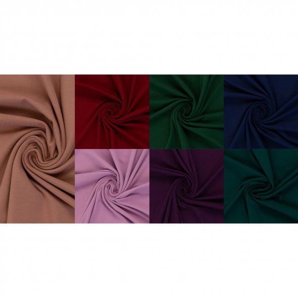 Baumwoll Sweat Stoff Eike, uni angeraut - von Swafing - Saisonale Farben: 1,0m