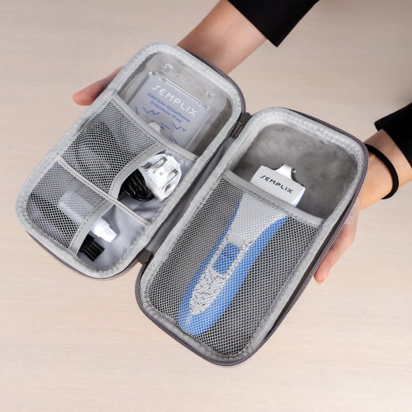 Semplix elektrischer Stichauftrenner mit Tasche und USB-Kabel (zum Entfernen von Stickereien)