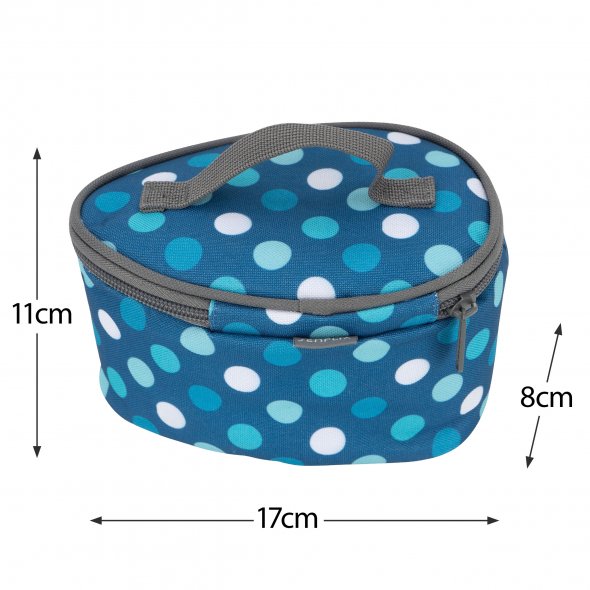 Semplix Mini-Dampfbügeleisen-Set Polka Dots petrol/türkis
