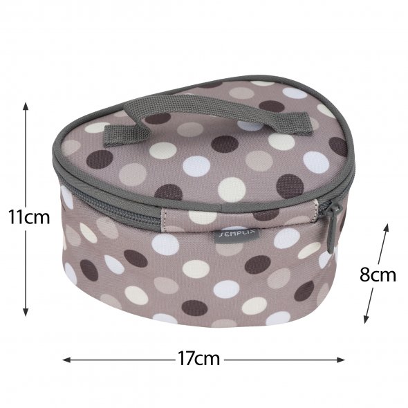 Semplix Mini-Dampfbügeleisen-Set Polka Dots gray-stone/grau