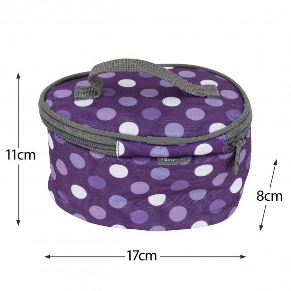 Semplix Mini-Dampfbügeleisen-Set Polka Dots purple/lila