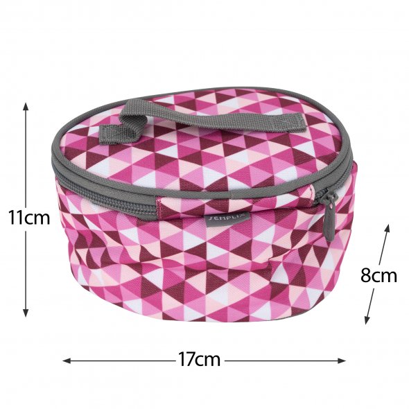 Semplix Mini-Dampfbügeleisen-Set Diamond berry/pink
