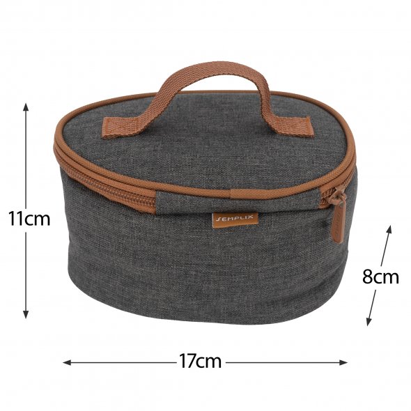 Semplix Mini-Dampfbügeleisen-Set anthrazit/braun/grau