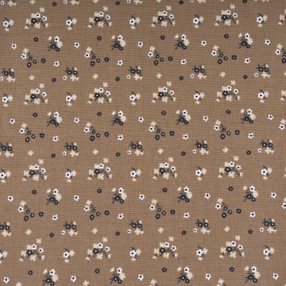 3er Bundle Baumwollstoff gemustert (je 50 x 135 cm / braun/beige)