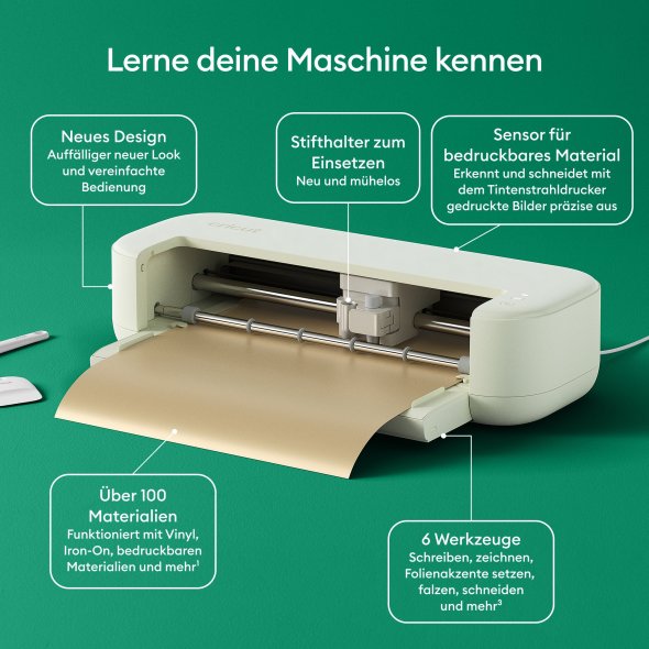 Cricut Explore 5 Schneideplotter (cream) + GRATIS Essential Bundle