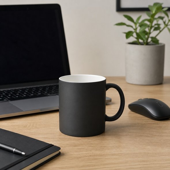 Sublimations-Tasse mit Farbwechsel (360 ml / schwarz)