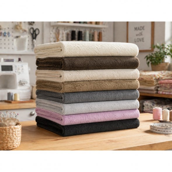 Kullaloo Plüsch SNUGLY (Meterware / 5 mm Florhöhe / Supersoft / Stoff): 1,0m