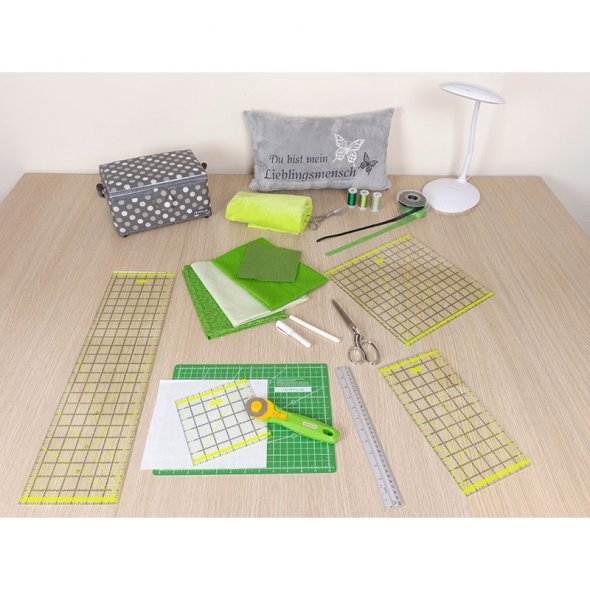 Semplix Patchwork-Quiltlineal (12" x 6"/ 2,5 mm dick/ gelb)