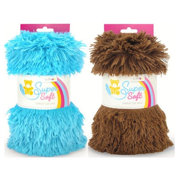Kullaloo Zottelplüsch Super Soft SHAGGY (Florlänge 30 mm) 62386 - türkis