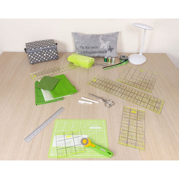 Semplix Patchwork-Quiltlineal (30 x 30 cm/ 2,5 mm dick/ gelb)