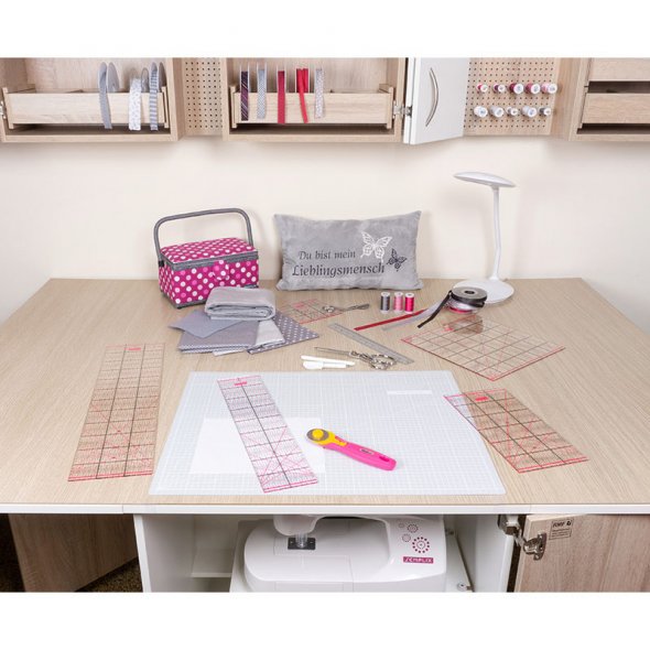 Semplix Schneidematten-Set A2 grau/pink (Matte 60 x 45 cm)