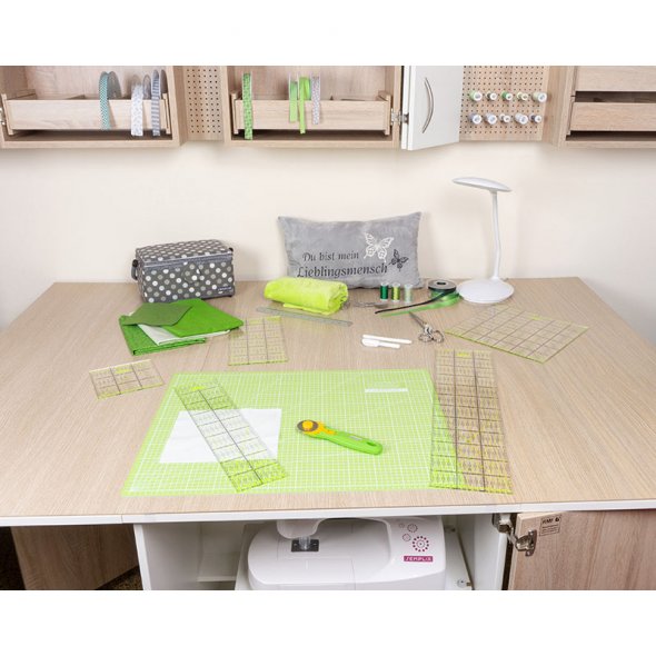 Semplix Schneidematten-Set A2 grau/grün (Matte 60 x 45 cm)