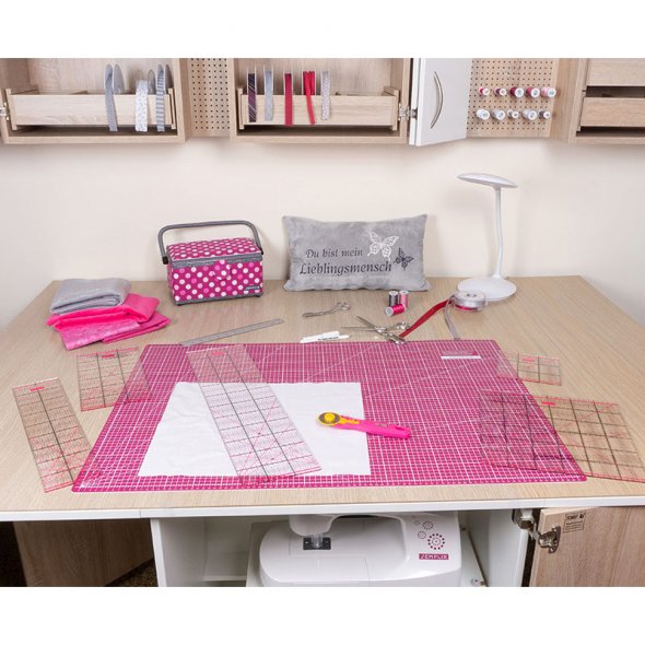 Semplix Schneidematten-Set A1 pink/beere (Matte 90 x 60 cm)