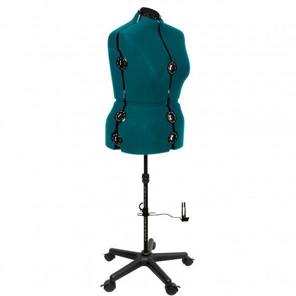 Schneiderpuppe/ Schneiderbüste DIANA "D" XL Jade mit Rollen (verstellbar)