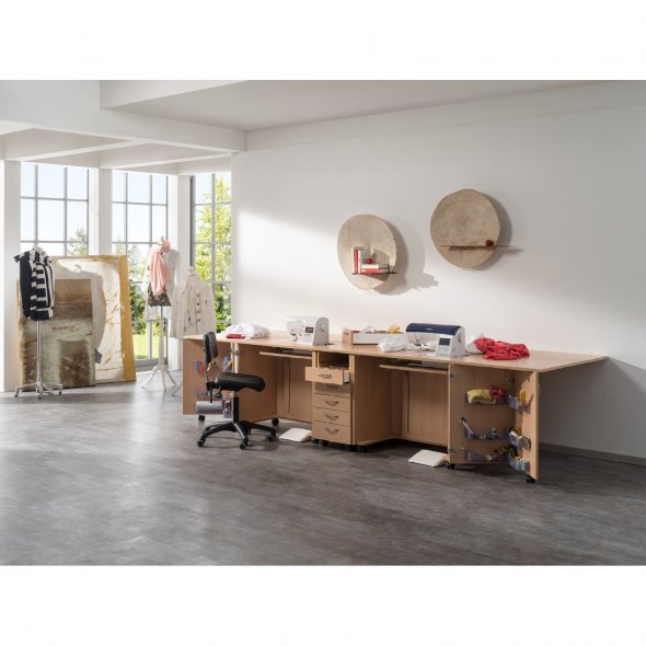EXTEND sew-folder-UP Nähmöbel Klapp-Platte 39.55-R mit elektronischem Lift