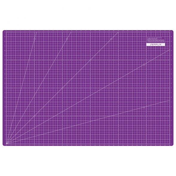 Semplix Schneidematten-Set A1 pink/ lila + GRATIS Prym Aqua-Trickmarker