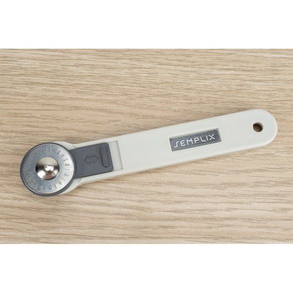 Semplix Schneidematten-Set A3 grau/gelb Lineal/ Rollschneider 28 mm