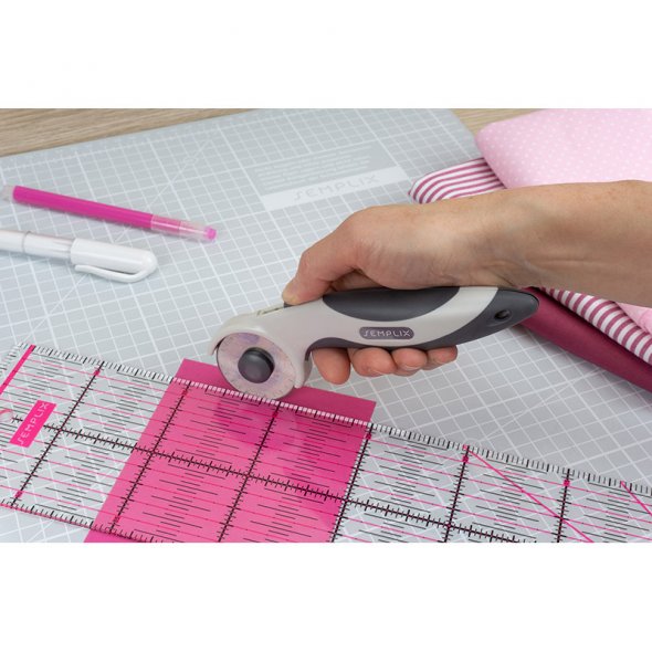 Semplix Rollschneider Maxi Soft Griff (45 mm/ grau)