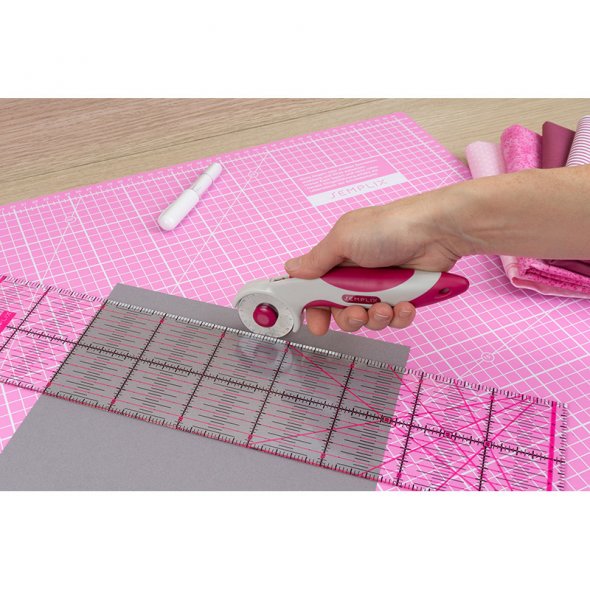 Semplix Rollschneider Maxi Soft Griff (45 mm/ pink)