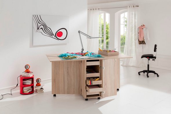 TAILOR made Klapp- und Zuschneidetisch 35.99 mit Korklinoleum-Platte 35.88