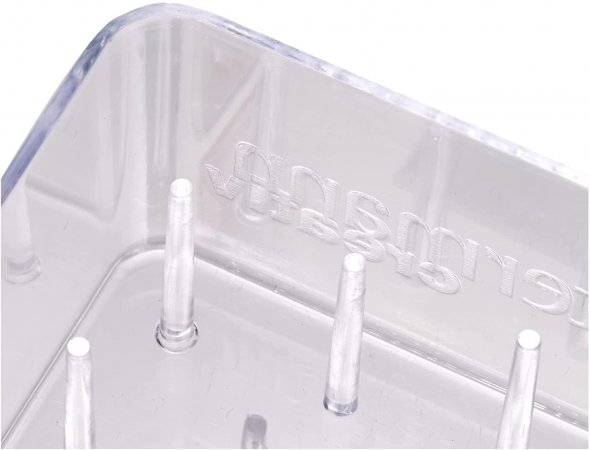 Gütermann Nähgarn-Box Acryl ungefüllt (für 12 Spulen/ 200 m/ 9,4 x 6,2 x 6,8 cm)