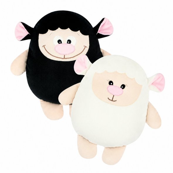 Kullaloo Kuscheltier Schaf LARI 2 versch. Größen und Gesichter (Nähanleitung)